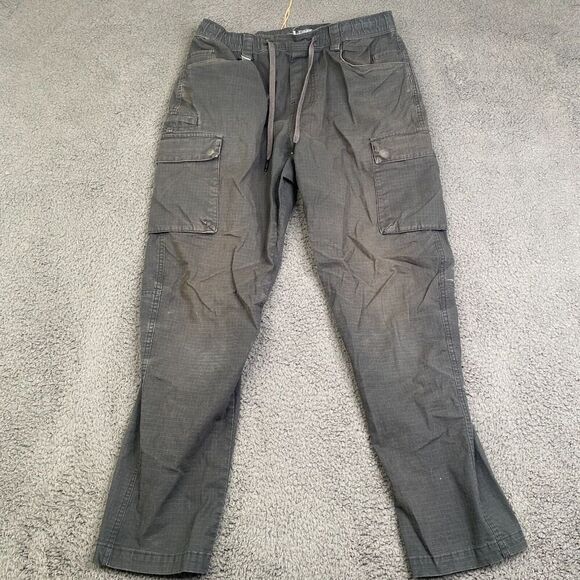 Mens 686 All Time Wide Taper black ripstop Cotton Cargo Small - Picture 1 of 10